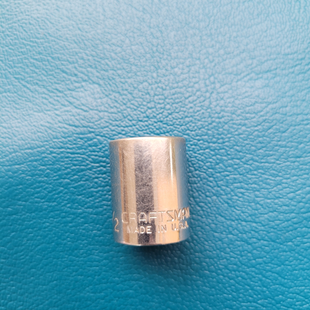 Craftsman -V- 43607 Socket. 1/2 inch Standard  12-Point 1/4 Drive.